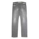 DRIVER Mens Jeans Grey Regular Straight Stone Wash W31 L34