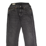 LEVI'S Womens Jeans Black Regular Boyfriend Charcoal Wash W26 L28
