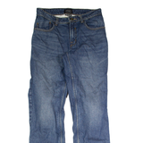 SPIRIT MOTORS Armoured Mens Jeans Blue Regular Tapered Stone Wash W29 L30