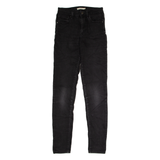 LEVI'S 721 High Rise Womens Jeans Black Regular Skinny W27 L32