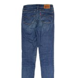 LEVI'S 710 Womens Jeans Blue Slim Skinny Stone Wash W24 L32