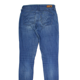 LEVI'S Demi Curve Womens Jeans Blue Regular Skinny Stone Wash W24 L32