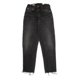 LEVI'S Studded Womens Jeans Black Slim Mom W24 L26