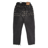 LEVI'S Studded Womens Jeans Black Slim Mom W24 L26