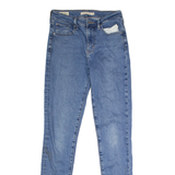 LEVI'S 721 High Rise Womens Jeans Blue Regular Skinny Stone Wash W25 L30