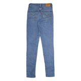 LEVI'S 721 High Rise Womens Jeans Blue Regular Skinny Stone Wash W25 L30