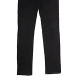 LEVI'S 712 Womens Jeans Black Slim Straight W25 L30