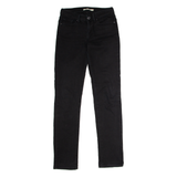 LEVI'S 712 Womens Jeans Black Slim Straight W25 L30