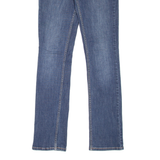 LEVI'S 524 Too Superlow Womens Jeans Blue Slim Straight Stone Wash W26 L32