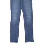 LEVI'S Mid Rise Womens Jeans Blue Slim Skinny Stone Wash W25 L32