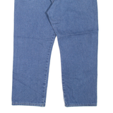 WRANGLER Mens Jeans Blue Regular Straight Stone Wash W38 L25