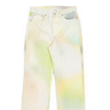 WEEKDAY Voyage Womens Jeans Green Regular Straight W27 L30