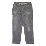 GARRY Mens Jeans Grey Regular Tapered 90s W36 L30