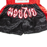 THAI BOXING Martial Arts Mens Sports Shorts Black Colourblock XL W30