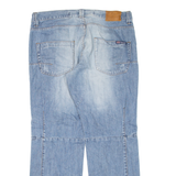 ALBERT J MALLOY Distressed Mens Jeans Blue Relaxed Straight W34 L28