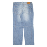 ALBERT J MALLOY Distressed Mens Jeans Blue Relaxed Straight W34 L28