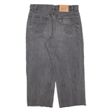 LEVI'S 555 Mens Jeans Black Relaxed Straight W36 L24