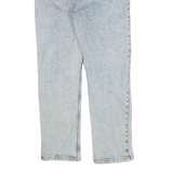 NETWORK High Waisted Womens Jeans Blue Regular Straight W28 L26
