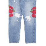 LEVI'S Altered Distressed Womens Jeans Blue Regular Tapered W25 L24