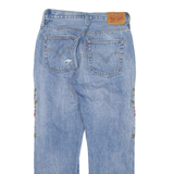 LEVI'S Altered Distressed Womens Jeans Blue Regular Tapered W25 L24