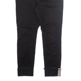 TOMMY HILFIGER Womens Jeans Black Slim Tapered W30 L25