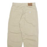 GUESS Womens Jeans Beige Relaxed Tapered W30 L28
