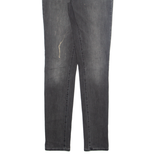 LEVI'S 711 Big E Womens Jeans Grey Slim Skinny Stone Wash W26 L32