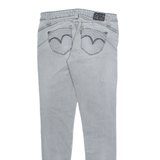 LEVI'S Womens Jeans Grey Slim Skinny Stone Wash W30 L30