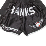 BANKS Kickboxing Mens Sports Shorts Black L W24