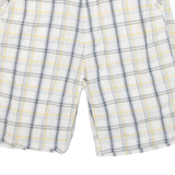 NAUTICA Mens Casual Shorts Blue Relaxed Check L W36