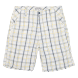 NAUTICA Mens Casual Shorts Blue Relaxed Check L W36