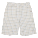 DAILY SPORTS Womens Casual Shorts Grey Check S W28
