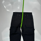 Dickies Double Knee Carpenter Pants - 33W 29L Black Cotton