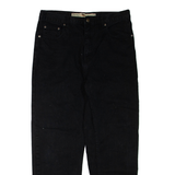 GOWEST Womens Jeans Black Regular Tapered W34 L30