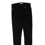 7 FOR ALL MANKIND Womens Jeans Black Regular Skinny W26 L31