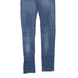 DIESEL D.N.A Distressed Womens Jeans Blue Regular Skinny Stone Wash W29 L34