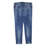GUESS Ultra Low Womens Jeans Blue Regular Skinny Stone Wash W30 L29