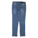 ARMANI JEANS Womens Jeans Blue Regular Skinny Stone Wash W28 L28