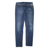 REPLAY Womens Jeans Blue Regular Straight Stone Wash W30 L33