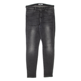 7 FOR ALL MANKIND Womens Jeans Grey Regular Skinny Stone Wash W32 L31