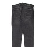 7 FOR ALL MANKIND Womens Jeans Grey Regular Skinny Stone Wash W32 L31