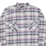 MERCEDES-BENZ Truck District Mens Shirt Grey Check Long Sleeve 2XL