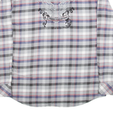 MERCEDES-BENZ Truck District Mens Shirt Grey Check Long Sleeve 2XL