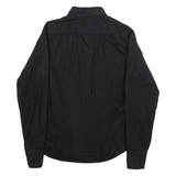IMPERIAL Mens Plain Shirt Black Long Sleeve M