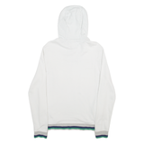 GUESS Mens White Hoodie S