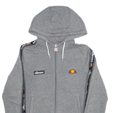 ELLESSE Womens Grey Hoodie Full Zip UK 10