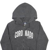 MV SPORT Coronado California Boys Grey Hoodie Full Zip USA L