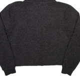 ELLESSE Cropped Womens Grey Hoodie UK 12