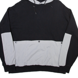 TOPMAN Mens Black Hoodie L