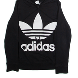 ADIDAS Womens Black Hoodie UK 6